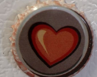 Heart Bottlecap Magnet