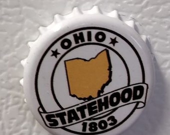 Aimant de bouchon de bouteille Ohio Statehood