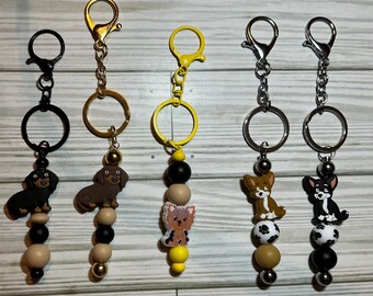 Kleine Hund Zipper Pulls / Schlüsselleisten