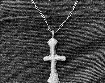 Crucifix, Charcoal casted
