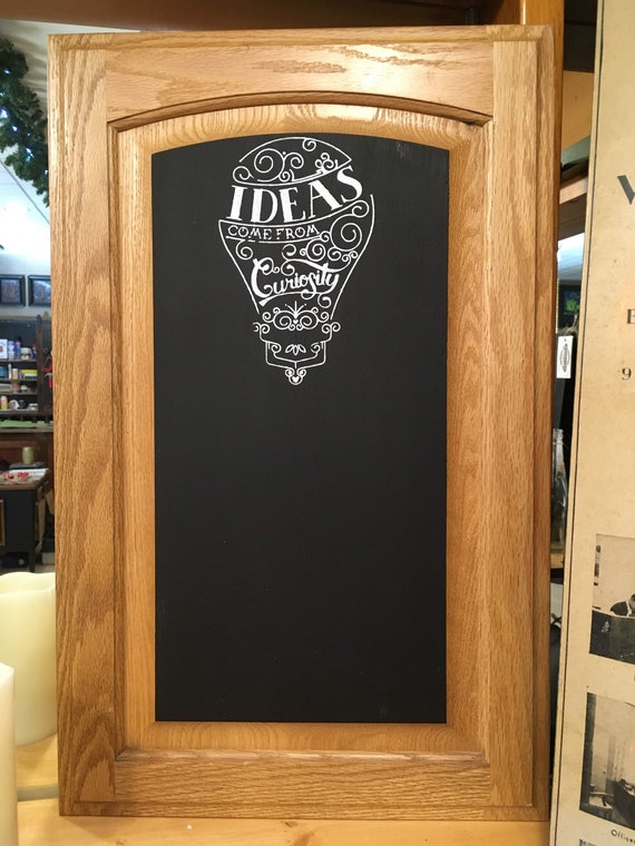 Reclaimed Cabinet Door Turned Chalkboard Ideas Etsy