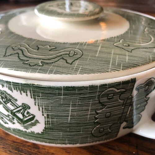 Old Curiosity Shop Covered Casserole Dish