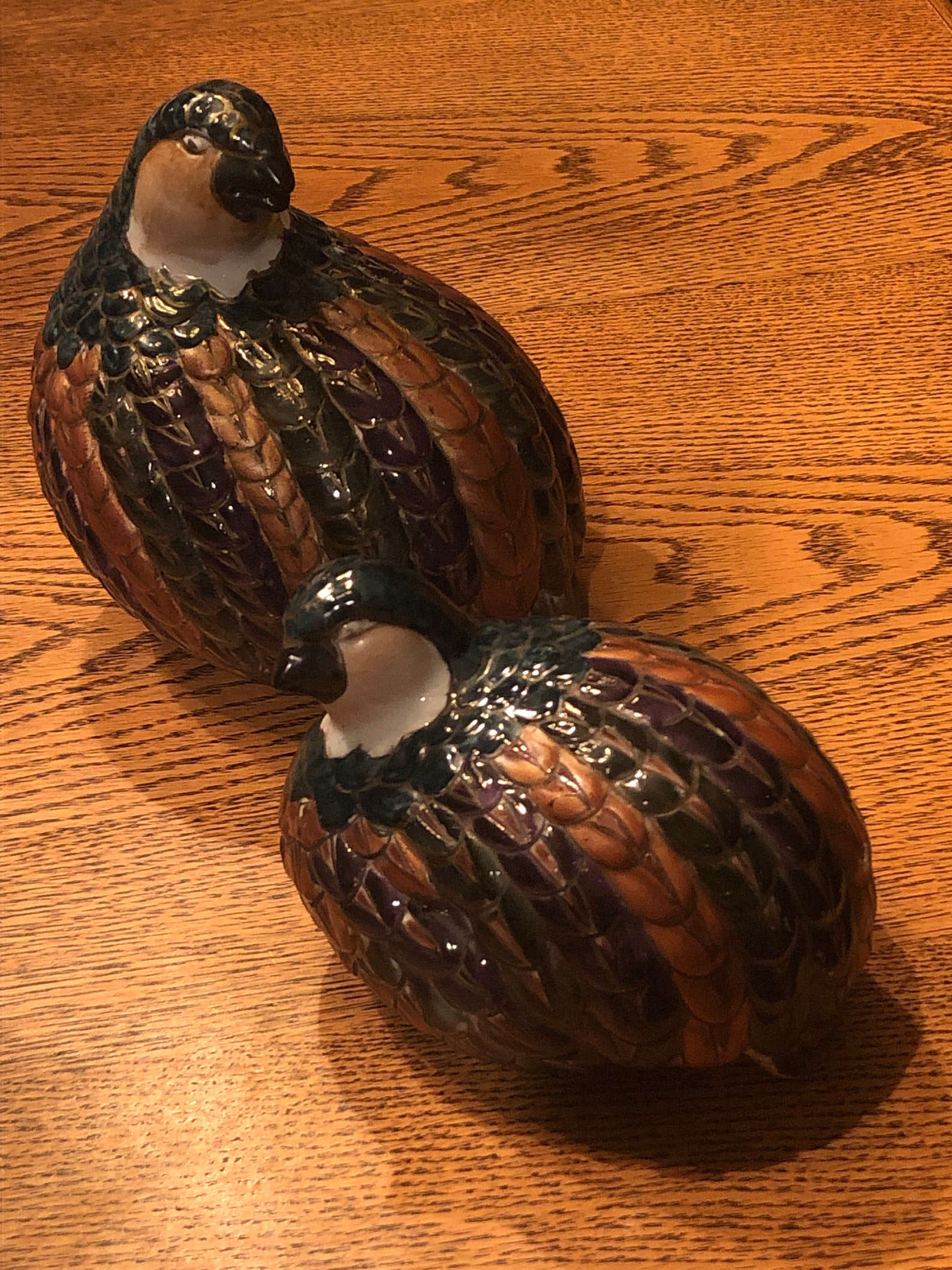 Pair of Mid Century Quail Statues Etsy.de