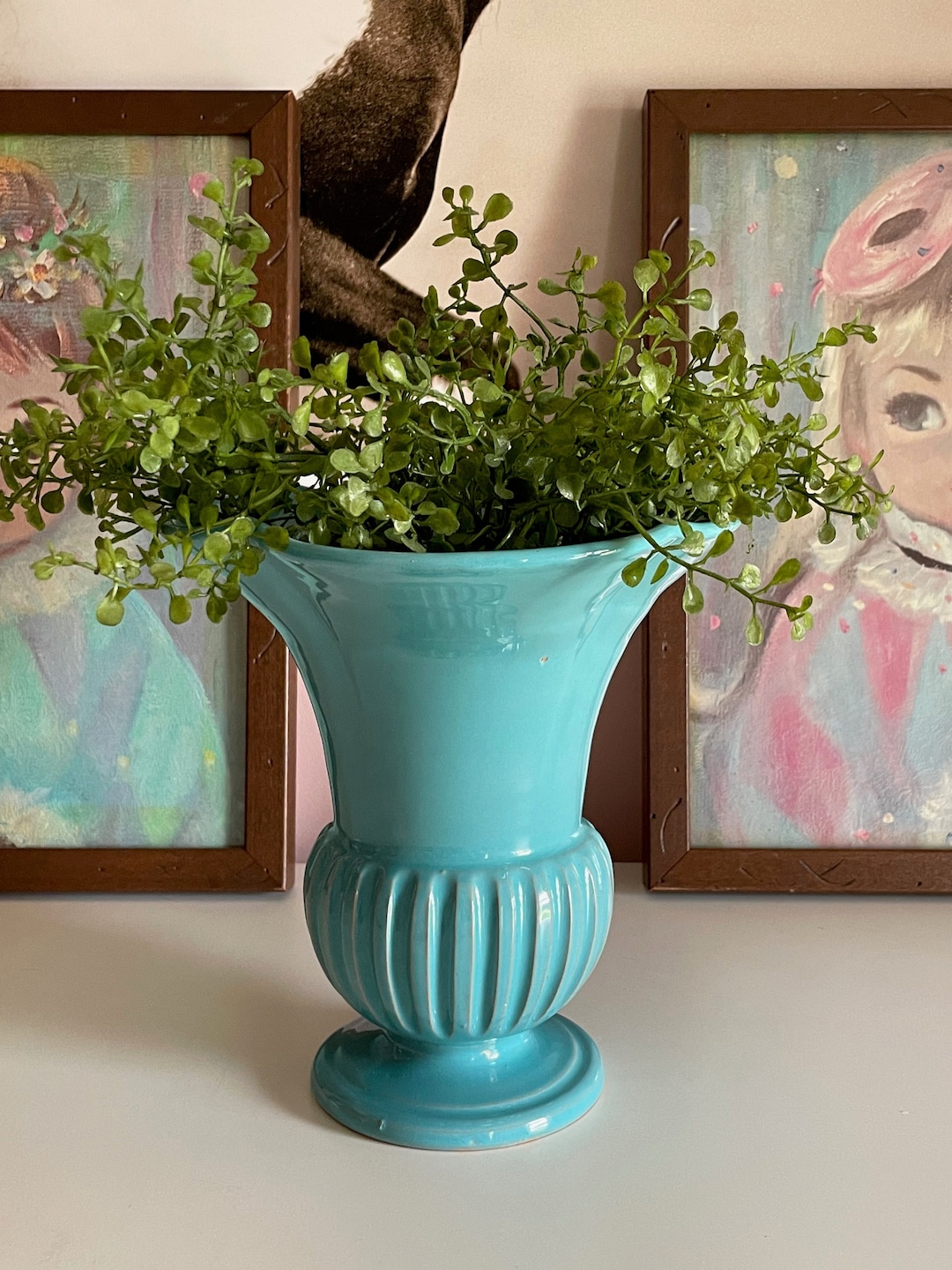 Mid Century Italian Faience Pottery Vase - Signed & Numbered 20/57 - Etsy