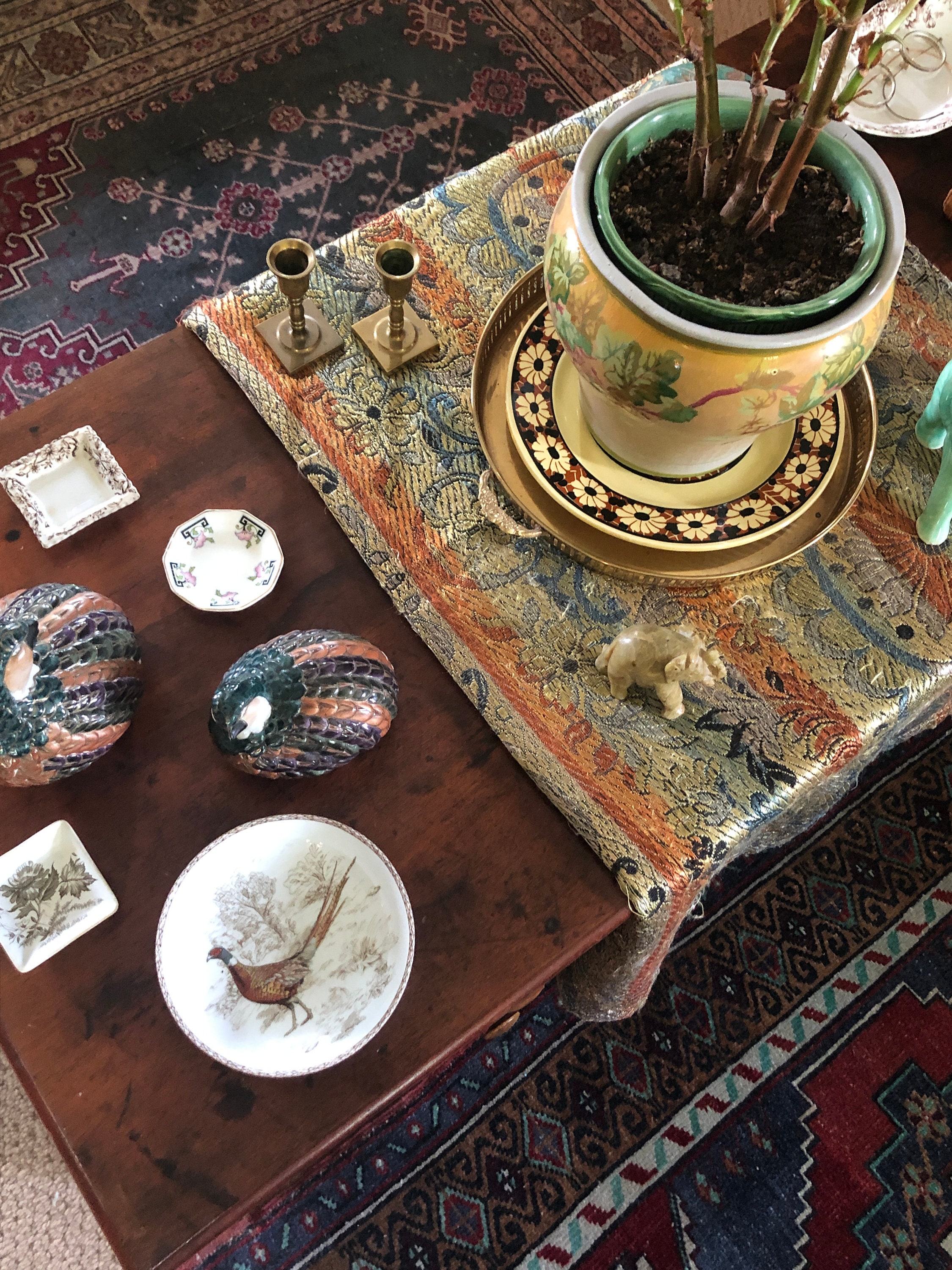 Pair of Mid Century Quail Statues - Etsy