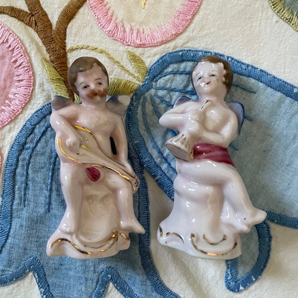 Pair of Cherub Angels Made in USA Occupied Japan