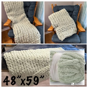 Chunky Hand-Knit Blankets