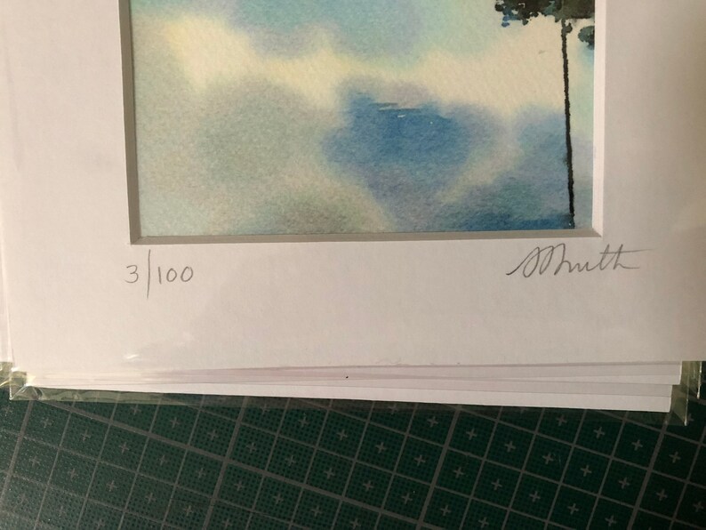 Watercolor Print Wynnum Jetty Limited Edition Bild 2