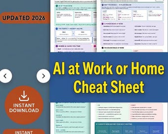 AI Clock Sheet Pack – ChatGPT, Claude, Gemini Prompts (PDF) – Anfängerfreundlich