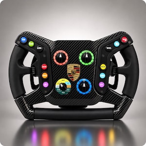 Porsche 992 GT3 R Replica Sim Racing Steering Wheel | USB SimHub Wheel | Carbon Fiber | Handmade for PC Simulator