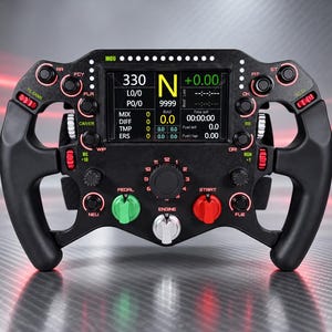 LMH 499P Style Sim Racing Steering Wheel | USB SimHub Wheel | Carbon Fiber | Handmade for PC Simulator