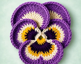 Pansy Crochet Flower PDF Pattern | House Plant Crochet Decor | Mother’s Day Gift for Mom | Instant Digital Download