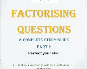 Guía de estudio sobre problemas de factorización, parte 2: 38 problemas de práctica