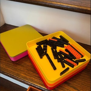 Lego sorteerbakken STL, opbergbak voor bouwstenen, stapelbaar sorteersysteem, speelgoedorganizer, opbergruimte voor bouwstenen, 3D-print