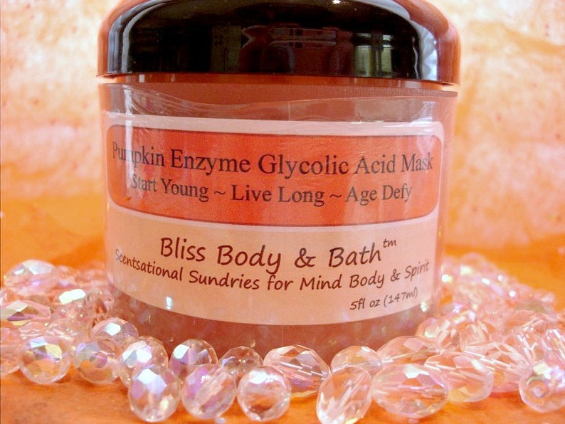 PUMPKIN Enzyme Glycolic Acid Face Mask AntiAging Face Peel Etsy