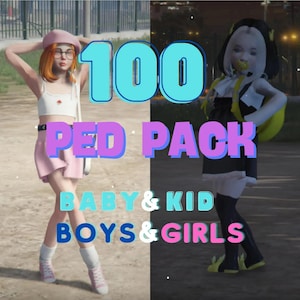 FiveM Ped Pack: 100+ Baby & Kid Models | Custom Character Models (Digital Download)