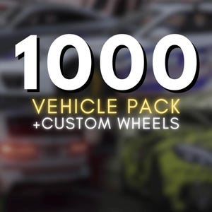 FiveM Vehicles Pack – 1000+ Add-On Cars, Bikes & Wheels | Supercars, Drift, Donks, Emergency, Helicopters | vMenu Ready
