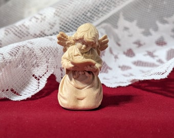 Josef Albl Mini Carved Wooden Angel Decor for Christmas Communion Nativity