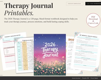 Cuaderno de trabajo para terapia cognitivo-conductual, registro del estado de ánimo y autocuidado (2026) (Descarga en PDF)