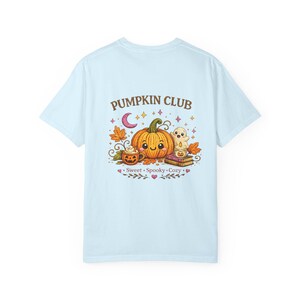 Camiseta de Halloween del Club de Calabazas, Camiseta con Gráfico de Calabaza Fantasma, Aspecto de Bordado Estampado imagen 13