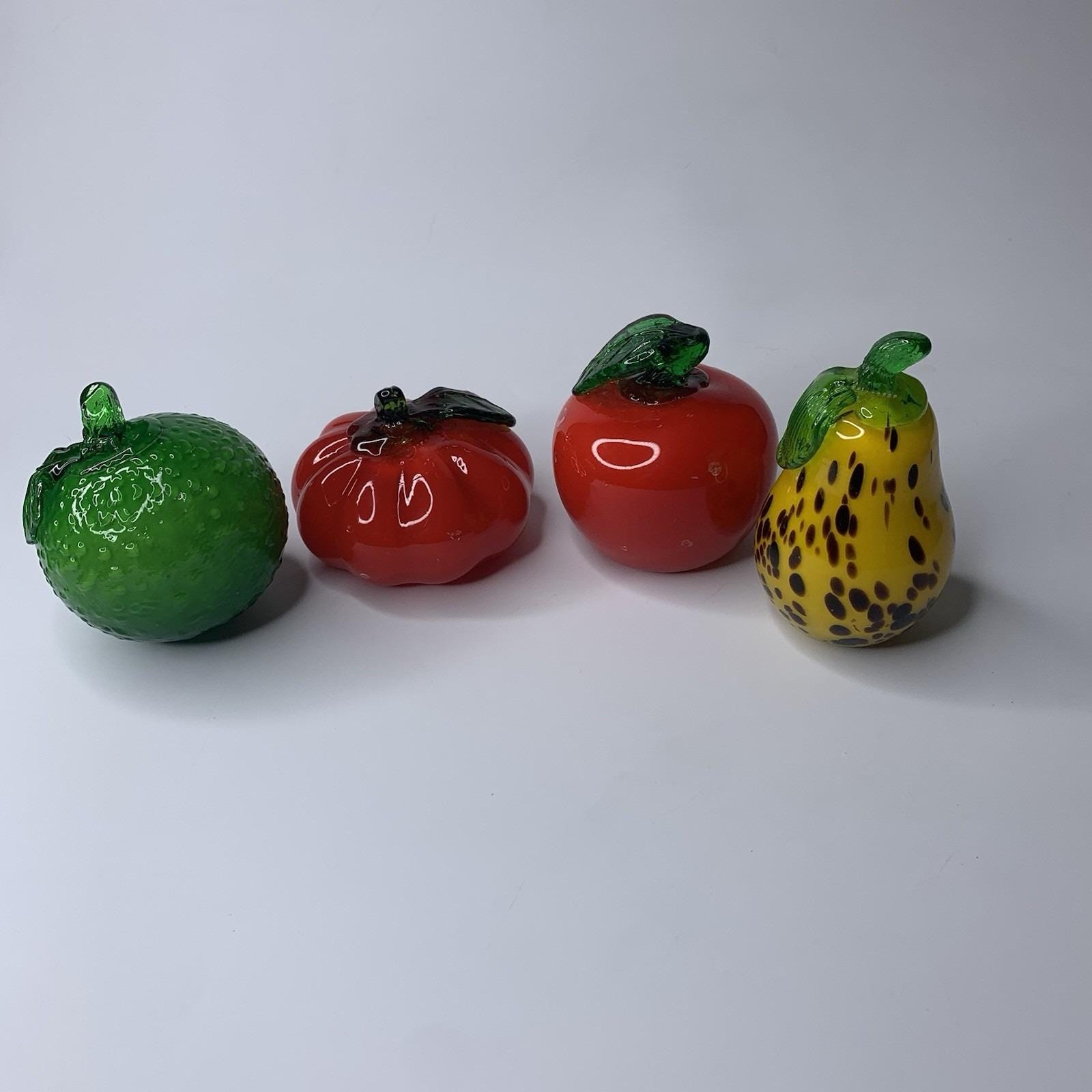 Decorative Glass Vegetables and Fruits - Etsy