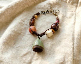 Armband med naturlig växtfrukt i retrostil, minimalistiskt nischdesignat armband för kvinnor