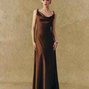summer satin slip dress by the brown clothing co Bardot lace slip dress in brown
