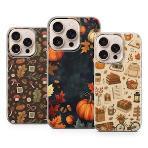 Autumn Phone Case, Fall Vibes Cover for iPhone 17 Pro Max, 16e, 15, 14, 13 & Samsung S26 Ultra, S25 FE, A57, A56, Pixel 10, 9A