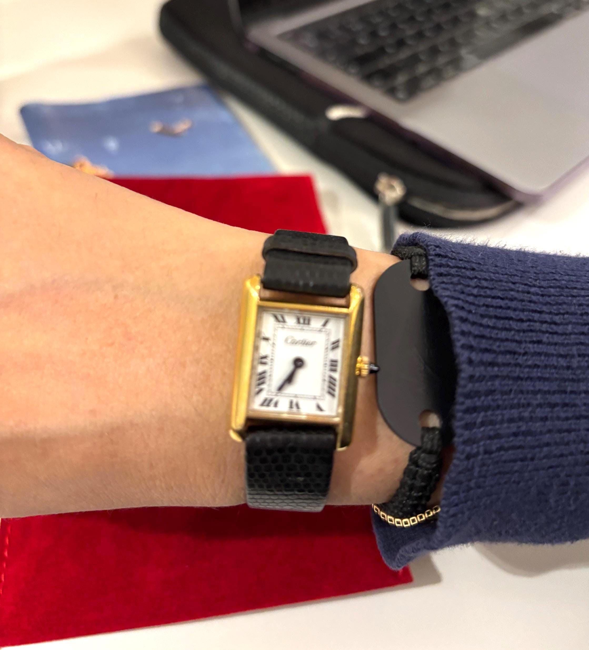 Cartier Pre-must Tank Watch 1970's Vintage Electroplated - Etsy
