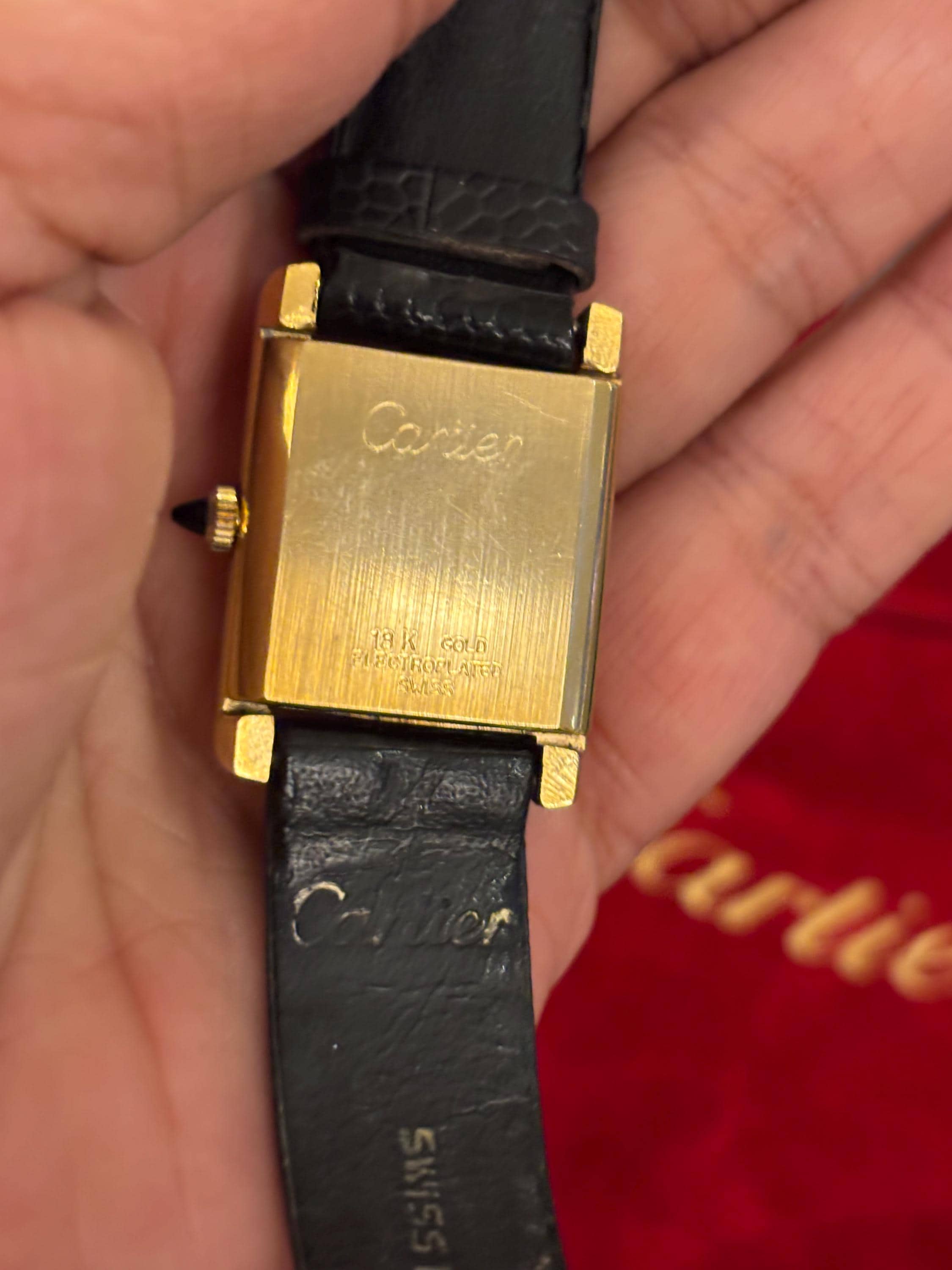 Cartier Pre-must Tank Watch 1970's Vintage Electroplated - Etsy