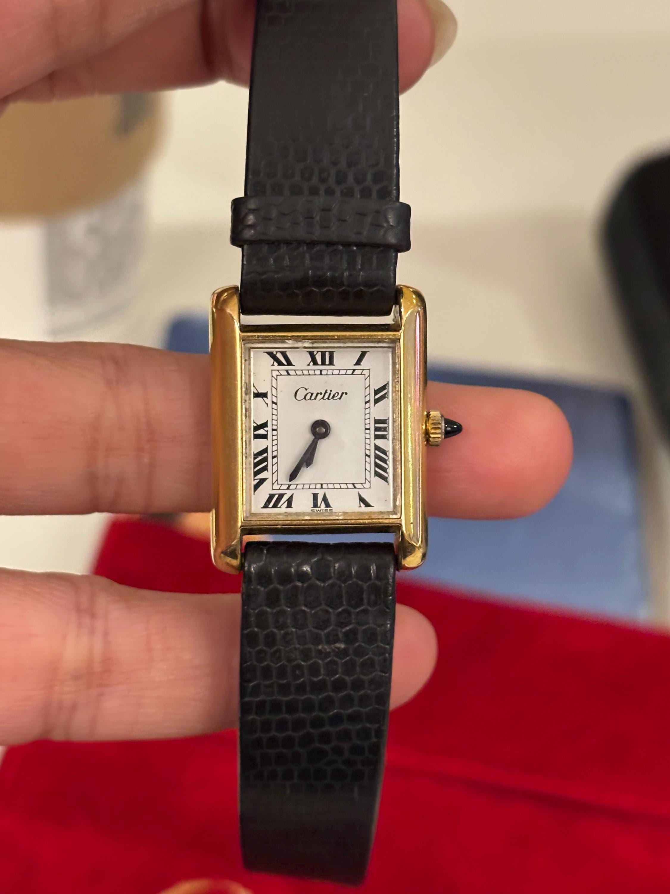 Cartier Pre-must Tank Watch 1970's Vintage Electroplated - Etsy