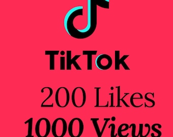 200 TikTok likes and 1000 Views | Fast Video Likes And Views | Social Media Digital Service