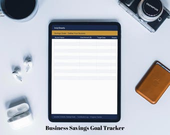 Freelancer Savings Tracker Spreadsheet | Tax Reserve, Retirement Goals (Excel, Google Sheets)