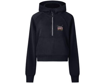 Raising Dancers wellness foundation | holistic dance wellness logo | Cropped Half-Zip Hoodie