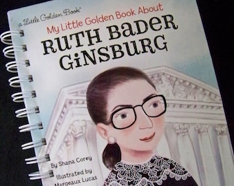 Notorious RBG book journal blank book notebook diary planner Ruth Bader Ginsburg Supreme Court Little Golden Book