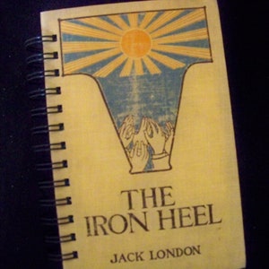 Jack London blank book journal diary planner notebook altered book Iron Heel vintage book 1907