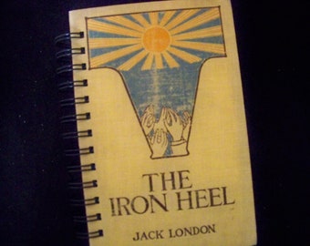 Jack London blank book journal diary planner notebook altered book Iron Heel vintage book 1907