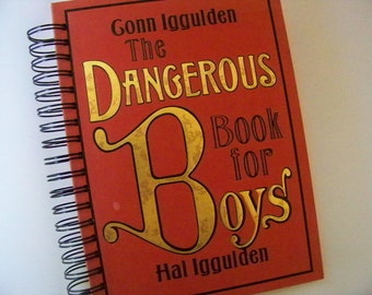 Boys book journal diary planner notebook Dangerous Book for Boys series altered book journal