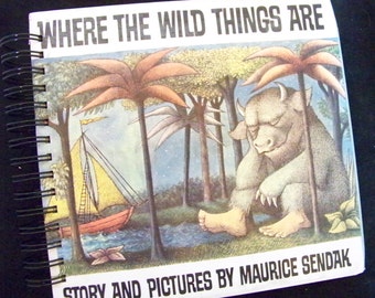 Where the Wild Things Are blank book journal diary scrapbook smashbook Max adventures baby shower