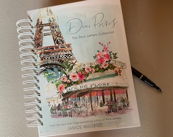 Paris travel journal Eiffel Tower France French tourist sites gift for traveler diary planner notebook