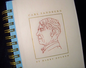 Carl Sandburg blank book journal notebook planner diary poetry poems biography poet