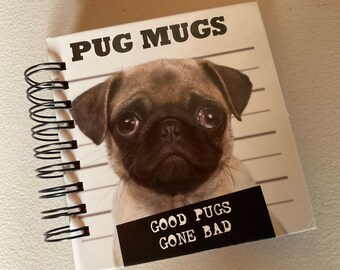 Pug dogs blank book journal diary planner notebook Pug Mugs