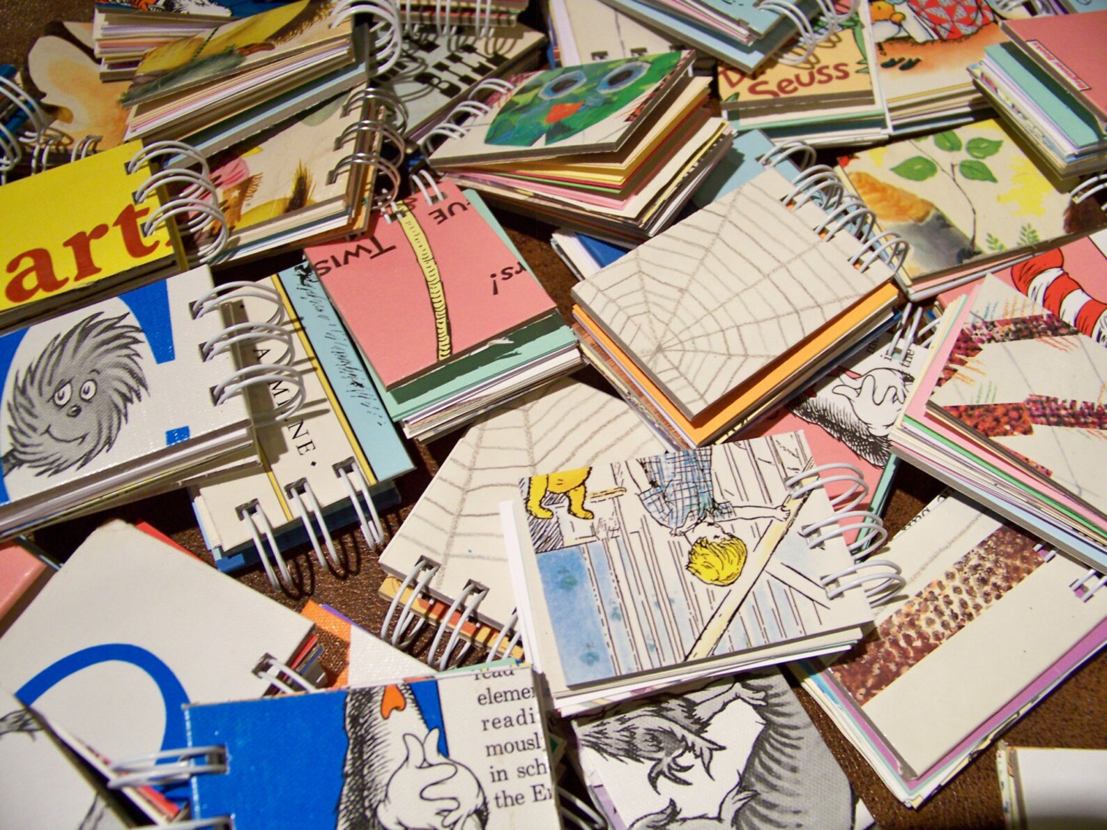 20 Mini Book Diary Journals Crafted From Big Old Books Etsy