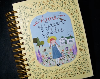 Anne of Green Gables book journal diary notebook planner altered book writing paper