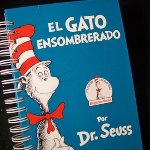 Cat in the Hat SPANISH version blank book journal diary planner notebook Dr Seuss