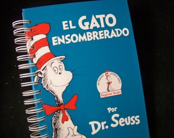 Cat in the Hat SPANISH version blank book journal diary planner notebook Dr Seuss