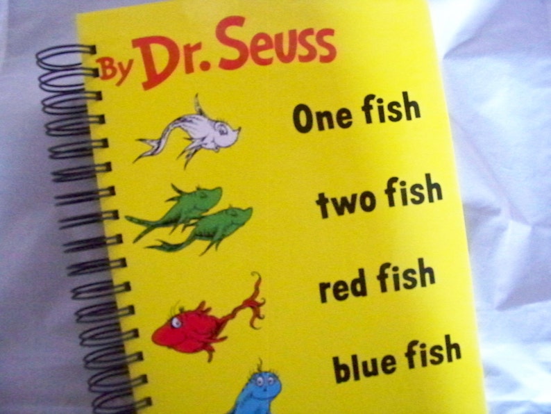 Seuss One Fish Two Fish blank book journal diary planner image 5