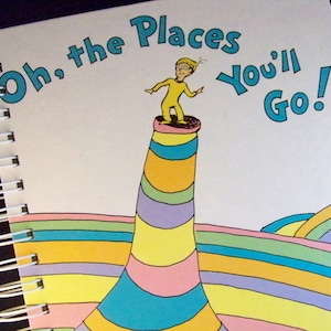 DELAYED SHIPPING Dr. Seuss Oh, the Places You'll Go! blank book diary journal graduation gift graduate teacher to write