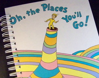 Dr. Seuss Oh, the Places You'll Go! blank book diary journal graduation