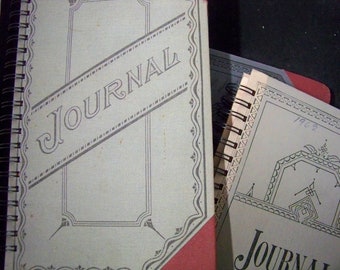 Vintage ledger blank book journal guestbook store ledger